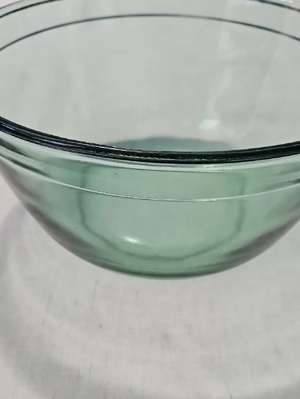 Vintage Rare Collectible Anchor Hocking Green Color Ovenware 4 Qt Mixing Bowl